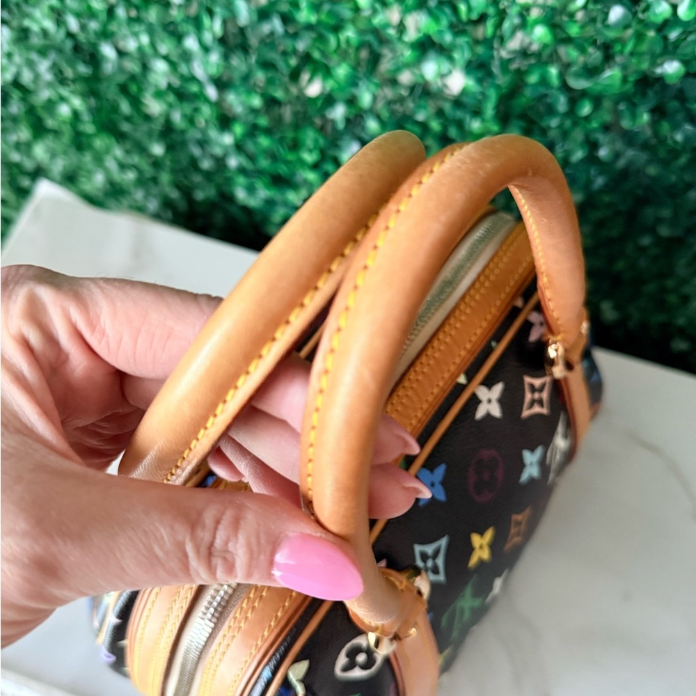Louis Vuitton Murakami Black Multicolor Priscilla Monogram Handbag - Picture 8 of 16